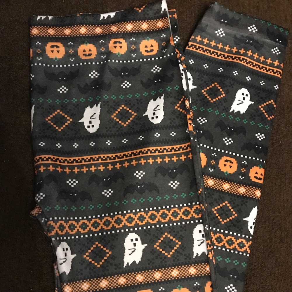 Halloween pumpkin leggings